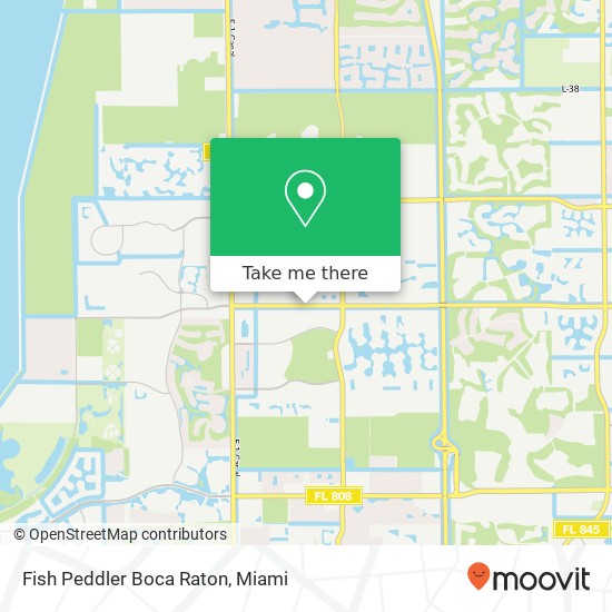 Mapa de Fish Peddler Boca Raton