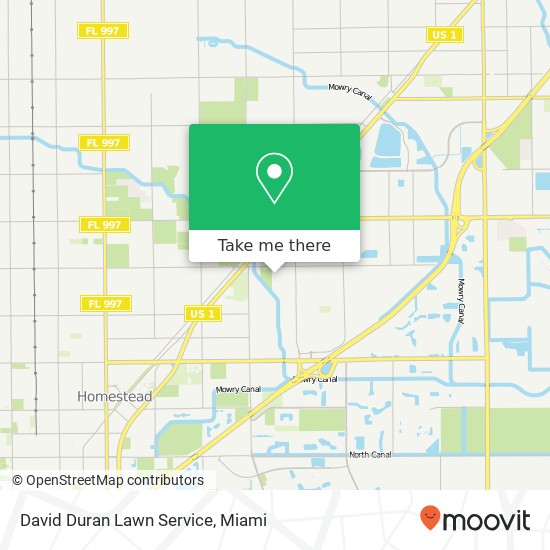 David Duran Lawn Service map