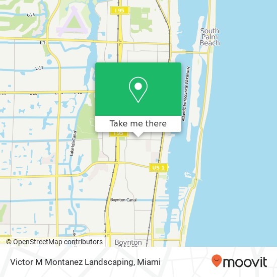 Victor M Montanez Landscaping map