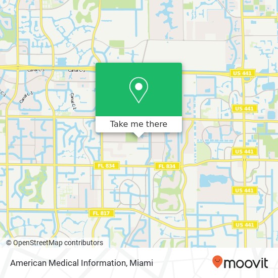 American Medical Information map