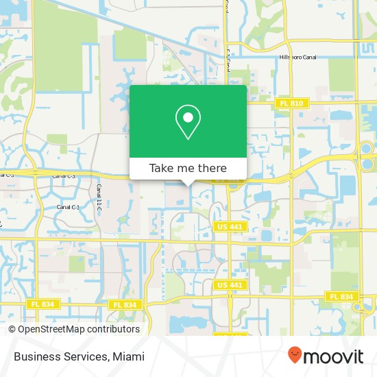 Mapa de Business Services