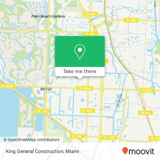 King General Construction map