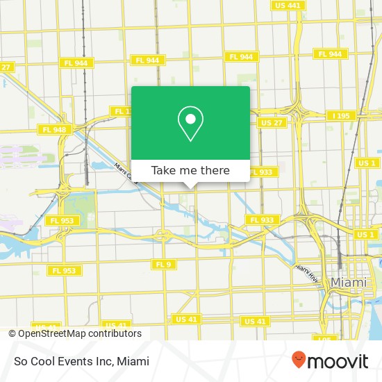 Mapa de So Cool Events Inc
