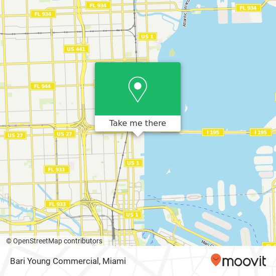 Bari Young Commercial map