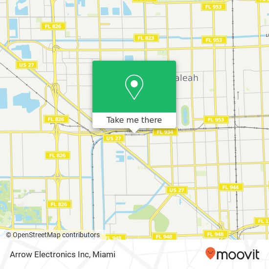 Arrow Electronics Inc map