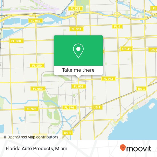 Florida Auto Products map