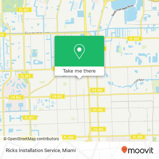 Mapa de Ricks Installation Service