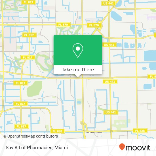 Mapa de Sav A Lot Pharmacies