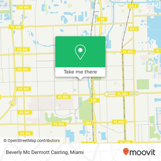 Mapa de Beverly Mc Dermott Casting