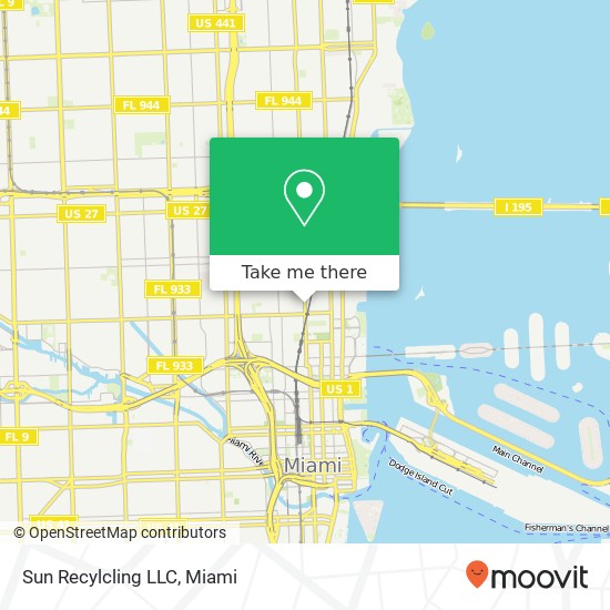 Sun Recylcling LLC map