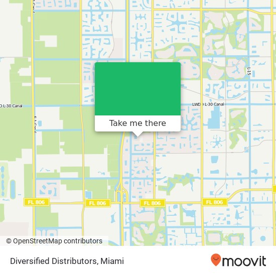 Diversified Distributors map