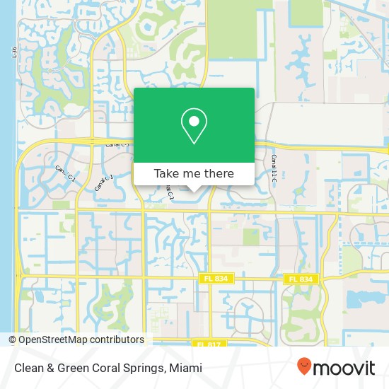 Clean & Green Coral Springs map