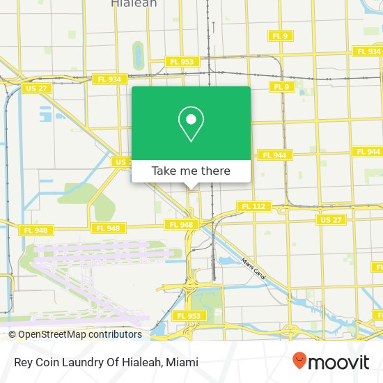 Rey Coin Laundry Of Hialeah map