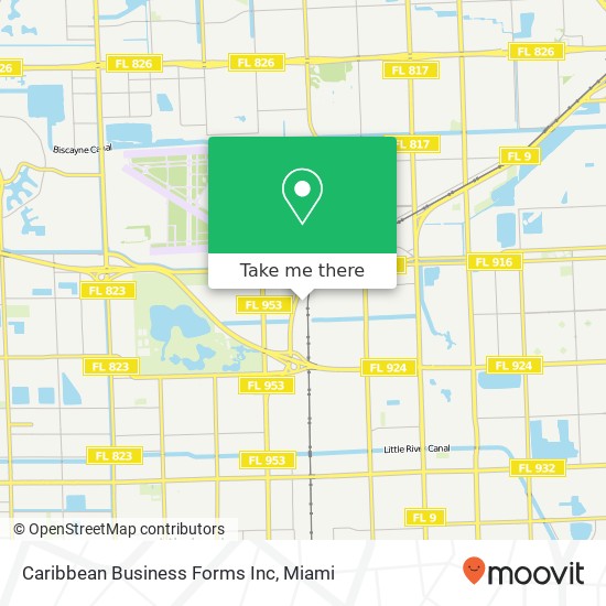 Mapa de Caribbean Business Forms Inc