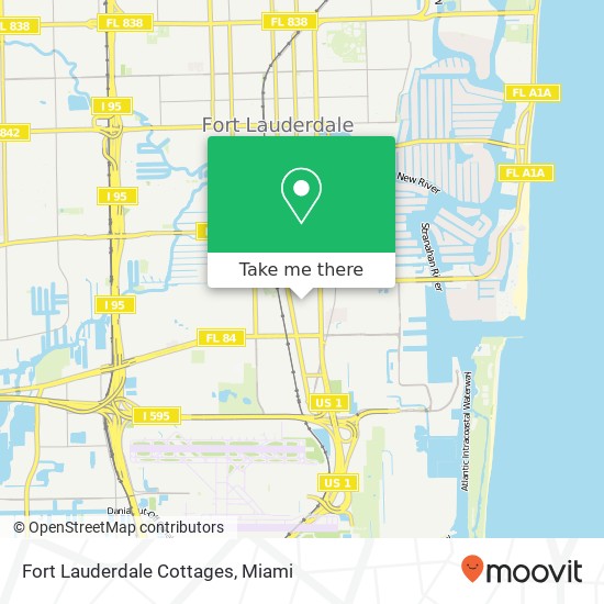 Mapa de Fort Lauderdale Cottages