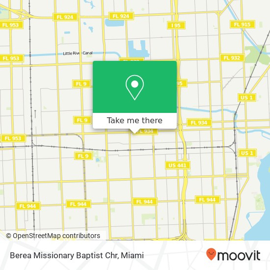 Mapa de Berea Missionary Baptist Chr