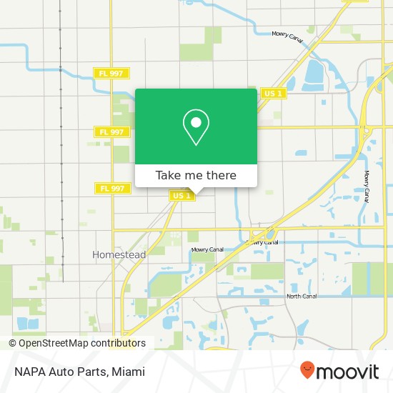 Mapa de NAPA Auto Parts