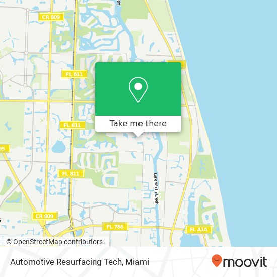 Automotive Resurfacing Tech map