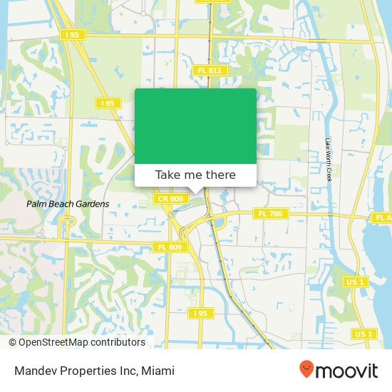 Mandev Properties Inc map