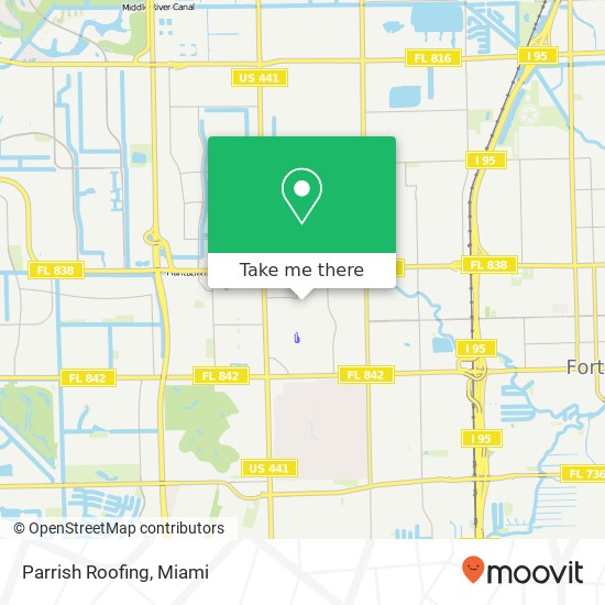 Parrish Roofing map