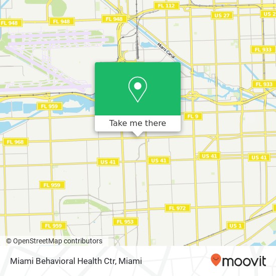 Miami Behavioral Health Ctr map