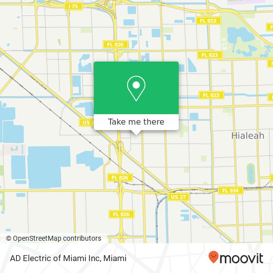 Mapa de AD Electric of Miami Inc