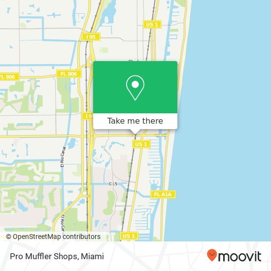 Mapa de Pro Muffler Shops