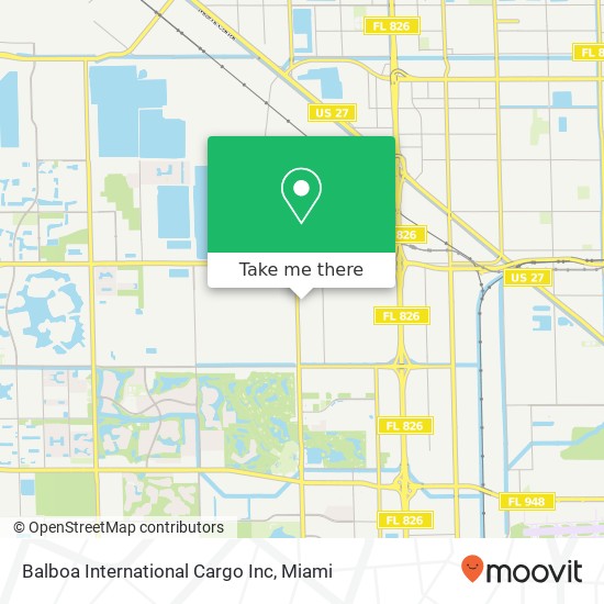Mapa de Balboa International Cargo Inc