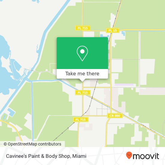 Cavinee's Paint & Body Shop map