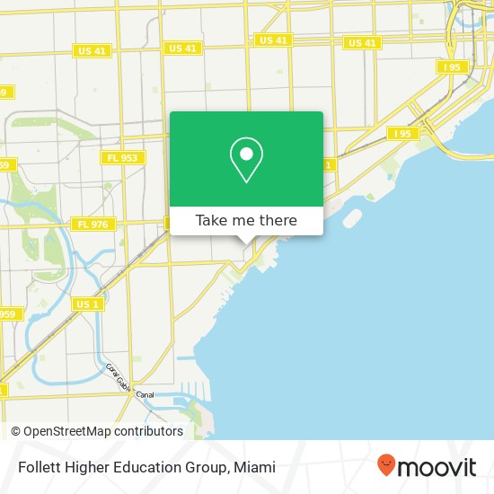 Mapa de Follett Higher Education Group