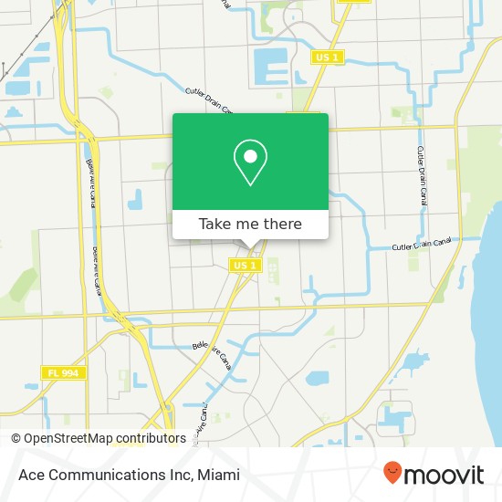 Ace Communications Inc map