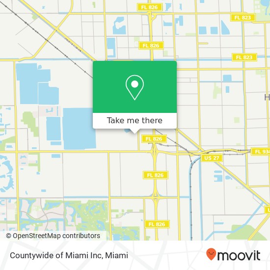 Mapa de Countywide of Miami Inc