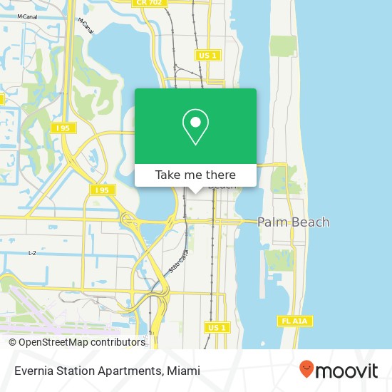 Mapa de Evernia Station Apartments