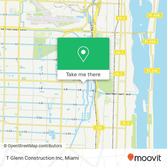 T Glenn Construction Inc map