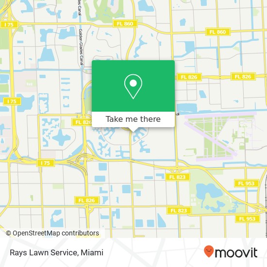 Rays Lawn Service map