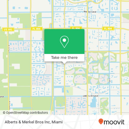 Alberts & Merkel Bros Inc map