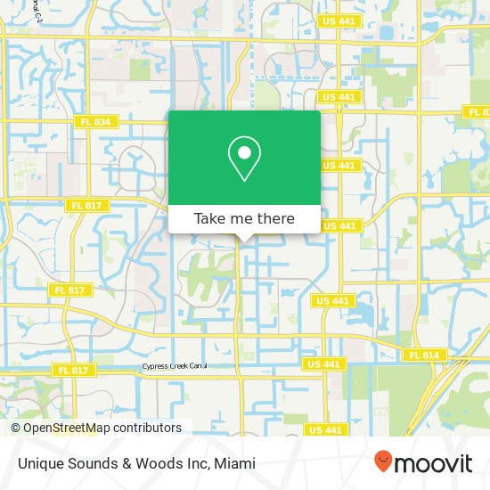 Unique Sounds & Woods Inc map