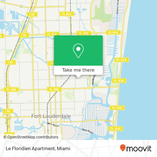 Mapa de Le Floridien Apartment