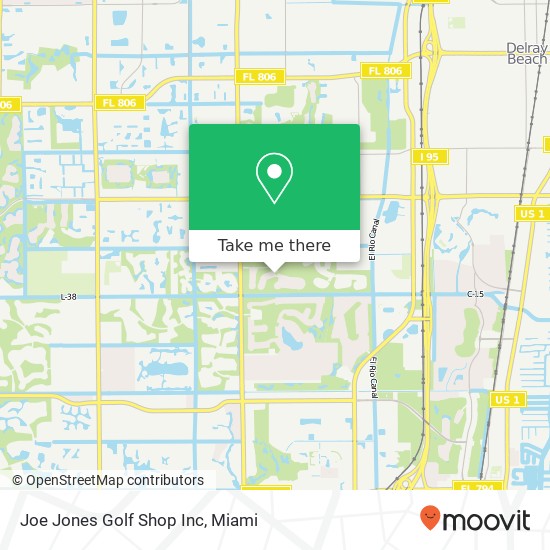 Joe Jones Golf Shop Inc map