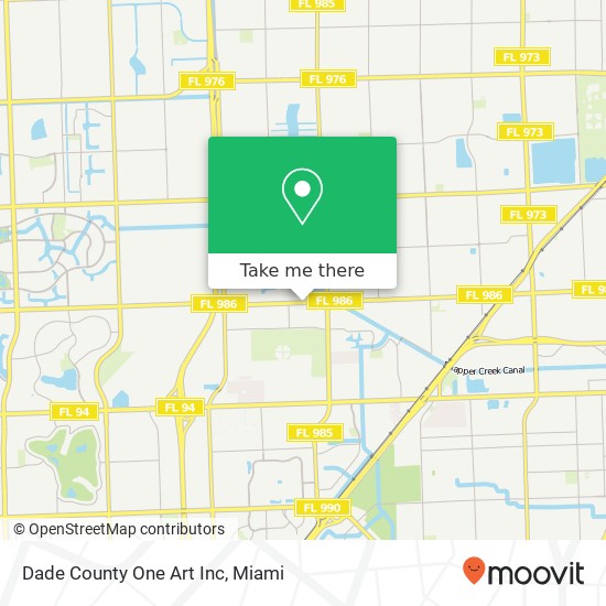 Dade County One Art Inc map