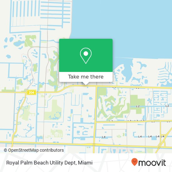 Royal Palm Beach Utility Dept map