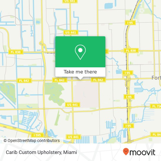 Carib Custom Upholstery map