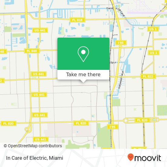 In Care of Electric map