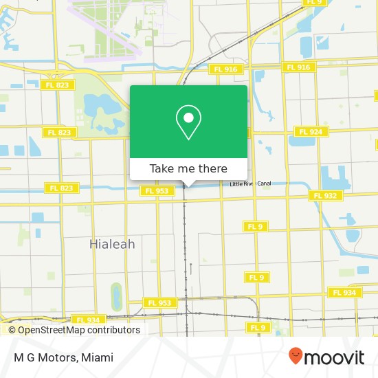 M G Motors map