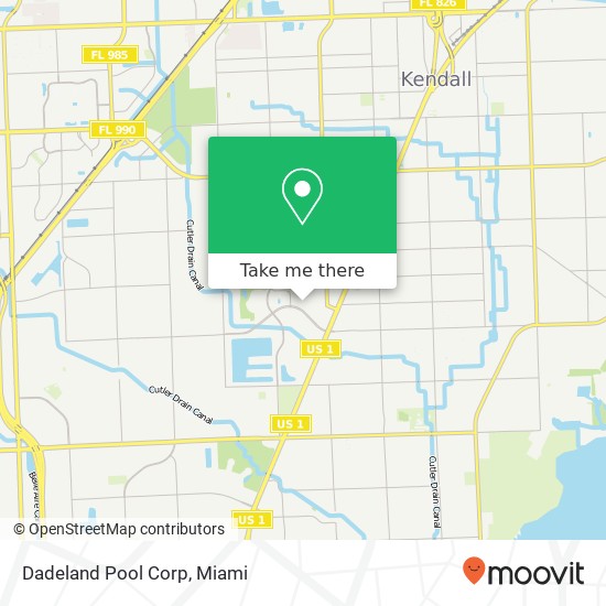 Mapa de Dadeland Pool Corp