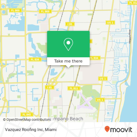 Vazquez Roofing Inc map