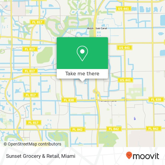 Sunset Grocery & Retail map