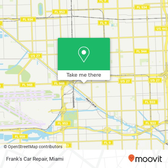 Frank's Car Repair map