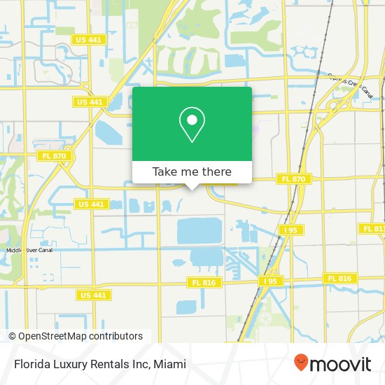 Florida Luxury Rentals Inc map