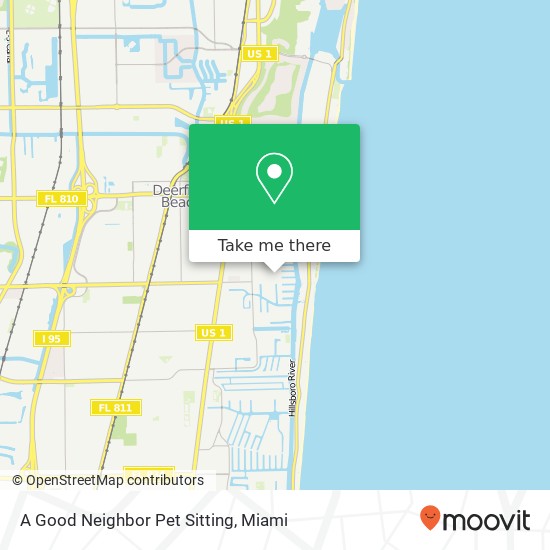 A Good Neighbor Pet Sitting map